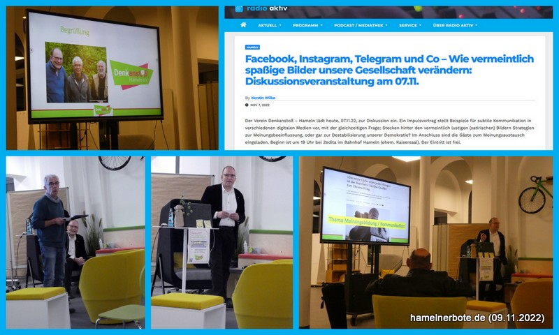 Verlaufsbericht: 3. Denkanstoßveranstaltung – digitale Kommunikation (Bilder bei Facebook und Co) im Weserbergland