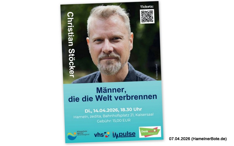 Einladung: Christian Stöcker – Männer, die die Welt verbrennen